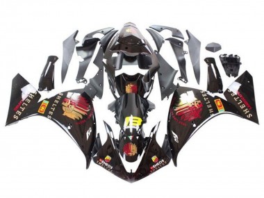 2012-2014 Yamaha YZF 1000 R1 Motorcycle Fairings - Glossy Black Red Yellow Sheltes Canada for Sale