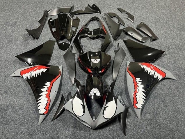 2012-2014 Yamaha YZF 1000 R1 Motorcycle Fairings - Glossy Black White Red Shark Canada for Sale