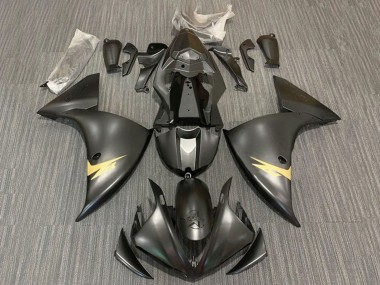 2012-2014 Yamaha YZF 1000 R1 Motorcycle Fairings - Matte Black Gold Canada for Sale