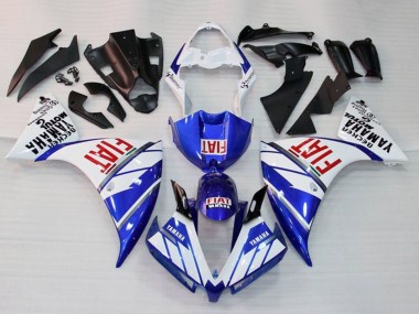 2012-2014 Yamaha YZF 1000 R1 Motorcycle Fairing - White Blue Red Fiat Canada for Sale