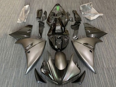 2012-2014 Yamaha YZF 1000 R1 Motorcycle Fairings - Matte Grey Glossy Black Canada for Sale
