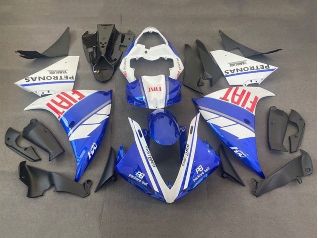 2012-2014 Yamaha YZF 1000 R1 Motorcycle Fairings - White Blue Red Fiat Canada for Sale