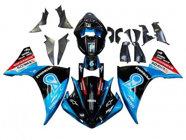 2012-2014 Yamaha YZF 1000 R1 Motorcycle Fairings - Glossy Black Blue White Red Petronas ENEOS Barracuda Canada for Sale