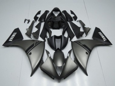 2012-2014 Yamaha YZF 1000 R1 Motorcycle Fairings - Matte Grey Matte Black White Decals Canada for Sale