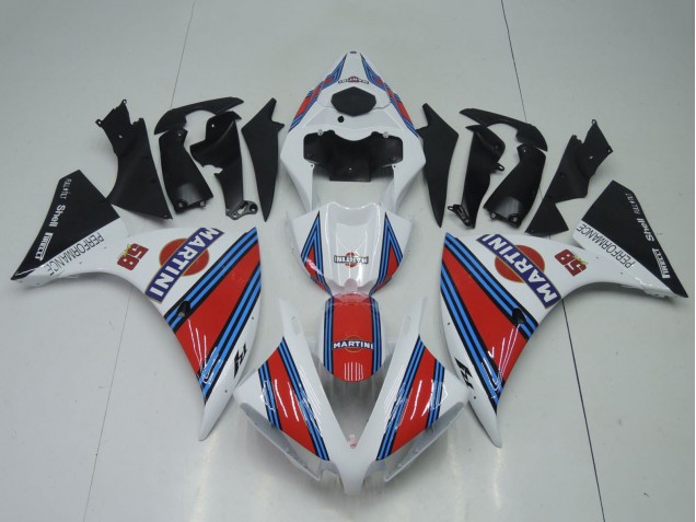 2012-2014 Yamaha YZF 1000 R1 Motorcycle Fairings - White Red Blue Black Martini Canada for Sale