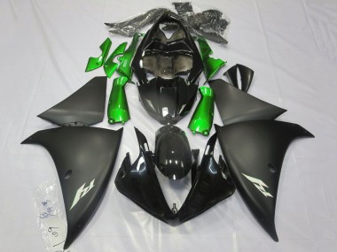 2012-2014 Yamaha YZF 1000 R1 Motorcycle Fairings - Glossy Black Matte Black Green Canada for Sale