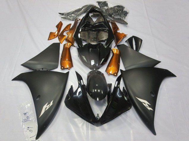 2012-2014 Yamaha YZF 1000 R1 Motorcycle Fairings - Glossy Black Matte Black Orange Canada for Sale