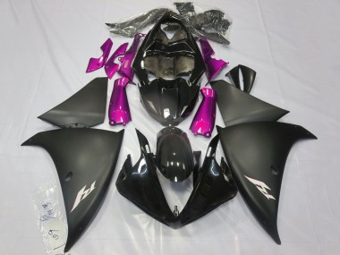 2012-2014 Yamaha YZF 1000 R1 Motorcycle Fairings - Glossy Black Matte Black Pink Canada for Sale
