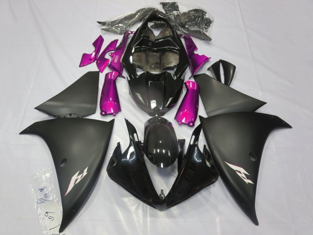 2012-2014 Yamaha YZF 1000 R1 Motorcycle Fairings - Glossy Black Matte Black Pink Canada for Sale