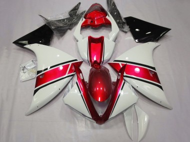 2012-2014 Yamaha YZF 1000 R1 Motorcycle Fairings - White Red Glossy Black Canada for Sale