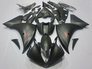 2012-2014 Yamaha YZF 1000 R1 Motorcycle Fairings - Matte Black Red Decal Canada for Sale