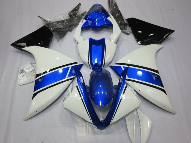 2012-2014 Yamaha YZF 1000 R1 Motorcycle Fairings - White Blue Black Canada for Sale