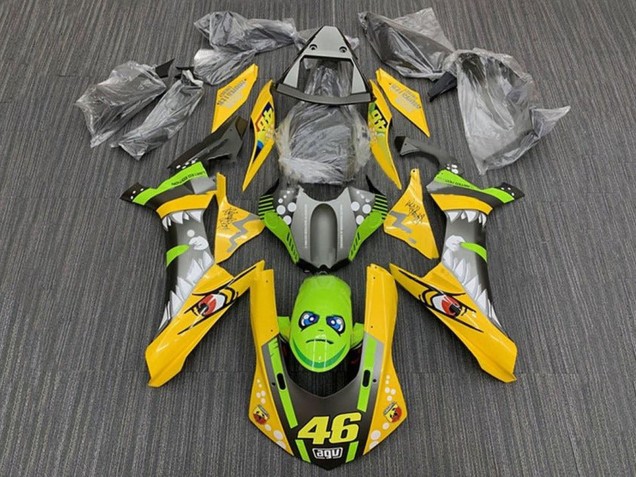 2015-2019 Yamaha YZF 1000 R1 Motorcycle Fairings - Yellow Green Shark 46 Canada for Sale