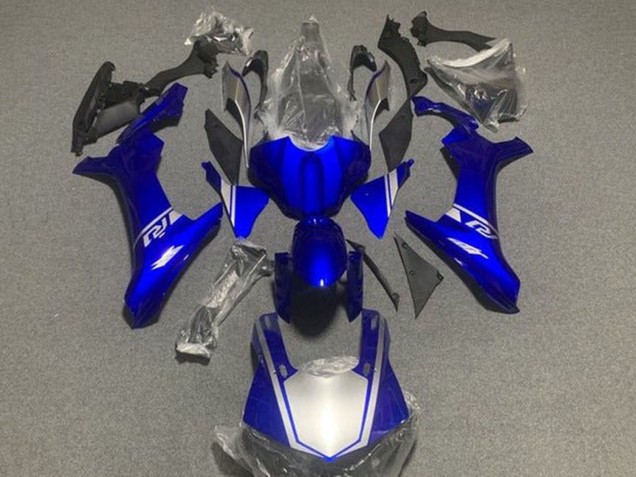 2015-2019 Yamaha YZF 1000 R1 Motorcycle Fairings - Blue Silver Canada for Sale