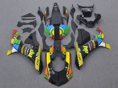 2015-2019 Yamaha YZF 1000 R1 Motorcycle Fairings - Black Green White Yellow Red Black Color Wheel HP Canada for Sale