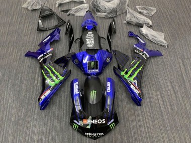 2015-2019 Yamaha YZF 1000 R1 Motorcycle Fairings - Blue Black Monster ENEOS Canada for Sale