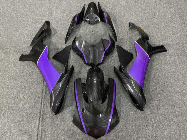 2015-2019 Yamaha YZF 1000 R1 Motorcycle Fairing - Faux Carbon Fiber Purple Canada for Sale