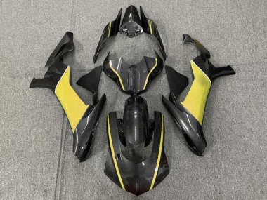 2015-2019 Yamaha YZF 1000 R1 Motorcycle Fairings - Faux Carbon Fiber Yellow Canada for Sale