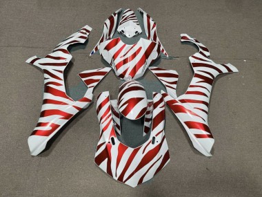 2015-2019 Yamaha YZF 1000 R1 Motorcycle Fairings - White Red Zebra Canada for Sale