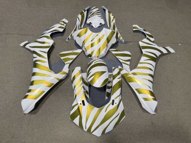 2015-2019 Yamaha YZF 1000 R1 Motorcycle Fairings - White Gold Zebra Canada for Sale