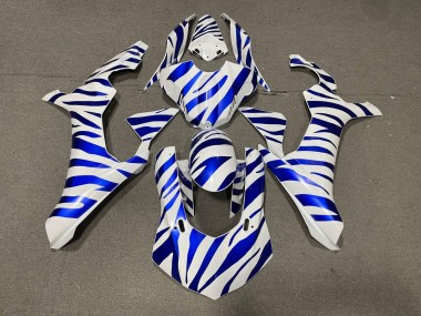 2015-2019 Yamaha YZF 1000 R1 Motorcycle Fairings - White Blue Zebra Canada for Sale