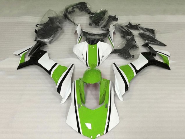 2015-2019 Yamaha YZF 1000 R1 Motorcycle Fairings - White Green Black Canada for Sale