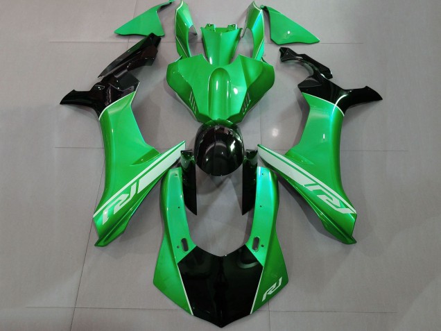 2015-2019 Yamaha YZF 1000 R1 Motorcycle Fairings - Green Glossy Black Silver Canada for Sale