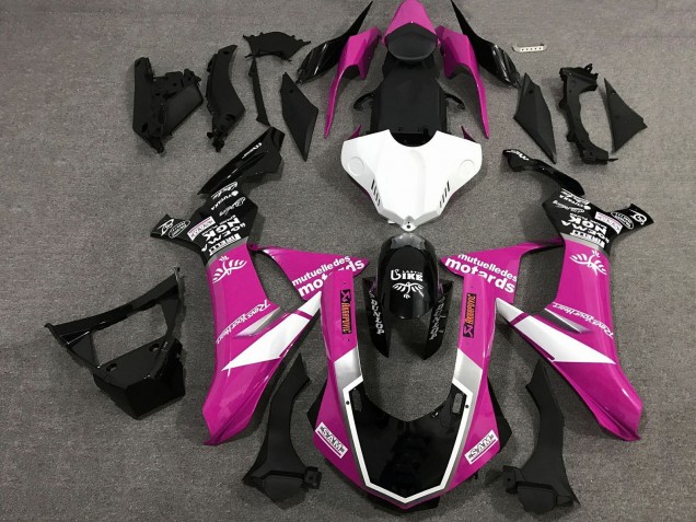 2015-2019 Yamaha YZF 1000 R1 Motorcycle Fairings - Pink White Glossy Black Canada for Sale