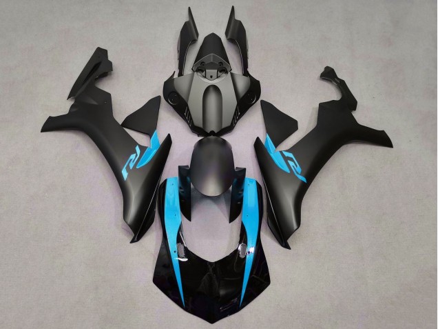 2015-2019 Yamaha YZF 1000 R1 Motorcycle Fairings - Matte Black Glossy Black Light Blue Canada for Sale
