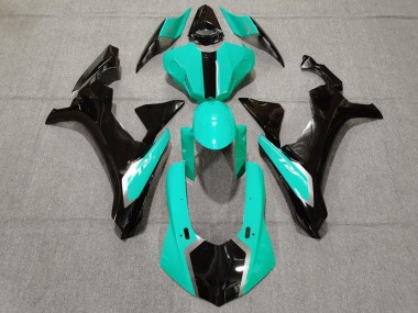 2015-2019 Yamaha YZF 1000 R1 Motorcycle Fairings - Turquoise Blue Glossy Black Canada for Sale