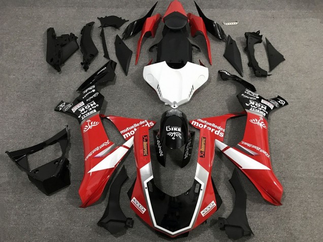 2015-2019 Yamaha YZF 1000 R1 Motorcycle Fairings - Red White Glossy Black Canada for Sale