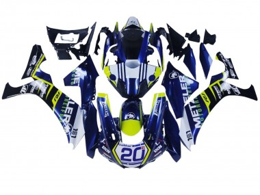 2020-2025 Yamaha YZF 1000 R1 Motorcycle Fairings - White Blue Yellow Black Canada for Sale