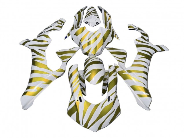 2020-2025 Yamaha YZF 1000 R1 Motorcycle Fairings - White Gold Zebra Canada for Sale