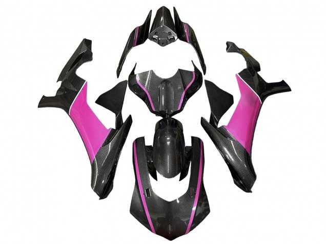 2020-2025 Yamaha YZF 1000 R1 Motorcycle Fairings - Faux Carbon Fiber Pink Canada for Sale