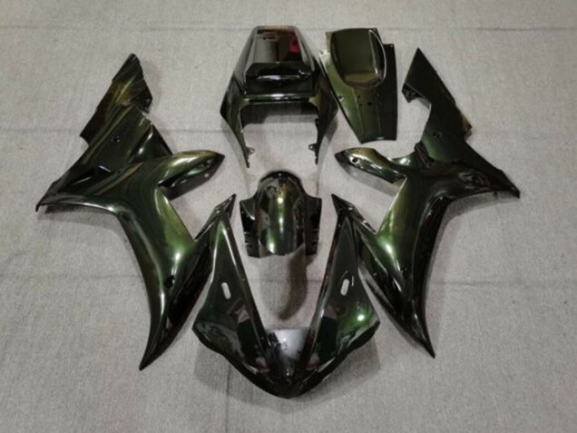 2002-2003 Yamaha YZF 1000 R1 Motorcycle Fairings - Dark Green Chameleon Canada for Sale