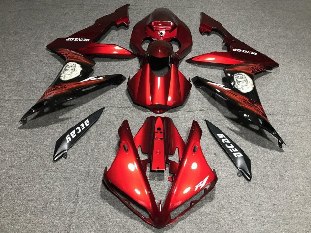 2004-2006 Yamaha YZF 1000 R1 Motorcycle Fairing - Red Matte Black Canada for Sale
