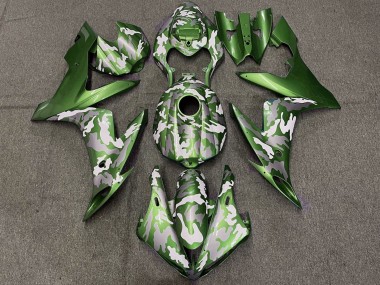2004-2006 Yamaha YZF 1000 R1 Motorcycle Fairings - Green White Grey Camouflage Canada for Sale