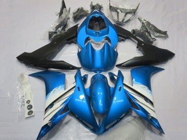 2004-2006 Yamaha YZF 1000 R1 Motorcycle Fairings - Light Blue White Matte Black Canada for Sale