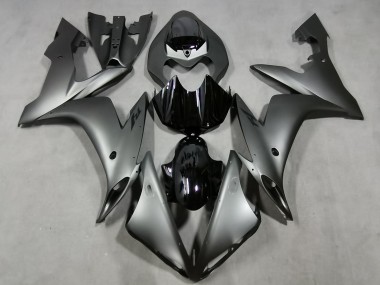 2004-2006 Yamaha YZF 1000 R1 Motorcycle Fairings - Matte Silver Glossy Black Canada for Sale