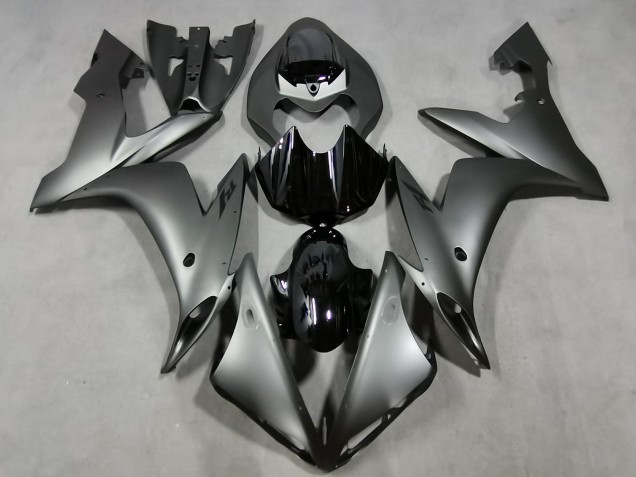 2004-2006 Yamaha YZF 1000 R1 Motorcycle Fairings - Matte Silver Glossy Black Canada for Sale