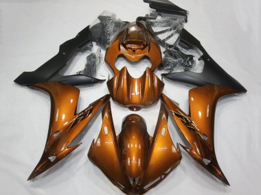 2004-2006 Yamaha YZF 1000 R1 Motorcycle Fairings - Orange Matte Black Canada for Sale
