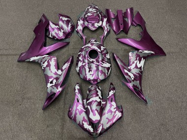 2004-2006 Yamaha YZF 1000 R1 Motorcycle Fairings - Light Purple White Grey Camouflage Canada for Sale