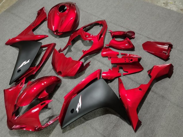 2004-2006 Yamaha YZF 1000 R1 Motorcycle Fairings - Red Matte Black Canada for Sale