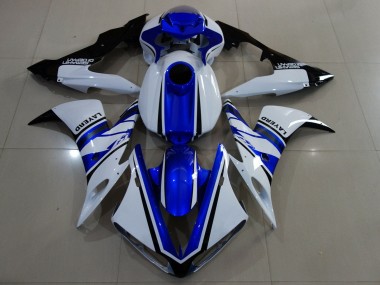 2004-2006 Yamaha YZF 1000 R1 Motorcycle Fairings - White Blue Black Canada for Sale