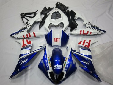 2004-2006 Yamaha YZF 1000 R1 Motorcycle Fairings - White Blue Red Fiat Canada for Sale