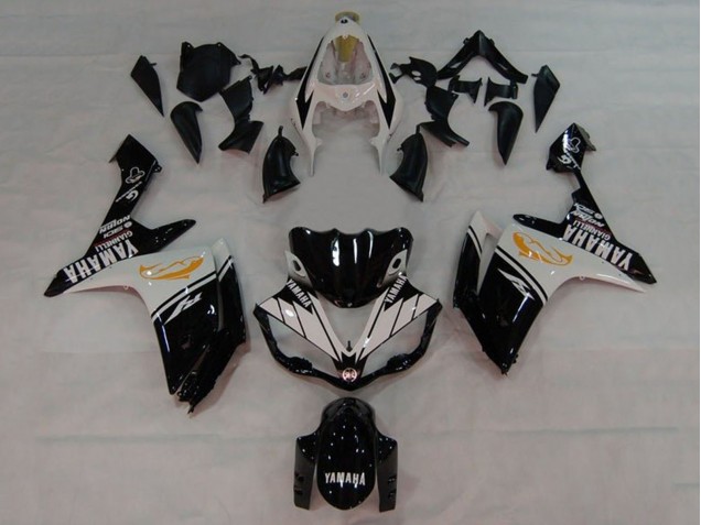 2007-2008 Yamaha YZF 1000 R1 Motorcycle Fairings - White Black Orange Dolphin Canada for Sale