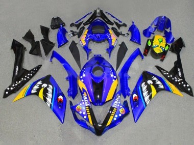 2007-2008 Yamaha YZF 1000 R1 Motorcycle Fairings - Blue Yellow Black Shark Canada for Sale