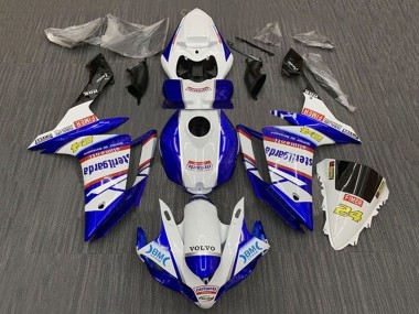 2007-2008 Yamaha YZF 1000 R1 Motorcycle Fairings - White Blue Red Volvo Fimer Sterilgarda Canada for Sale