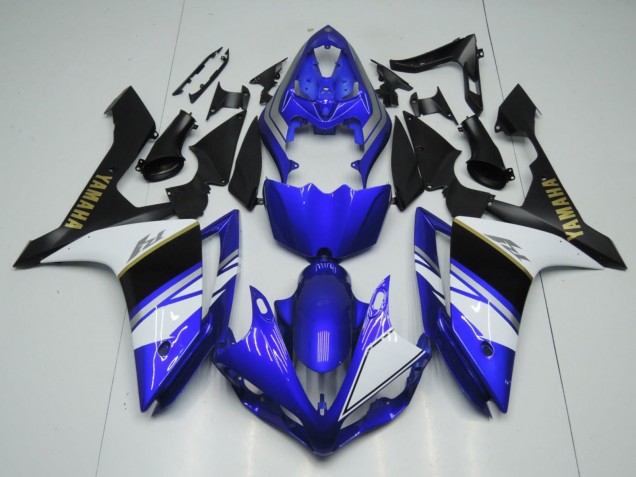 2007-2008 Yamaha YZF 1000 R1 Motorcycle Fairings - Blue White Black Gold Decal Canada for Sale