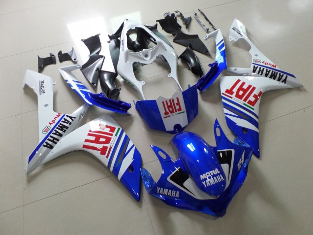 2007-2008 Yamaha YZF 1000 R1 Motorcycle Fairing - White Blue Red Fiat Canada for Sale
